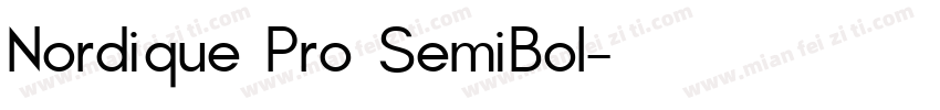 Nordique Pro SemiBol字体转换